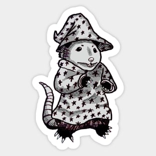 Wizard Possum Sticker Sticker